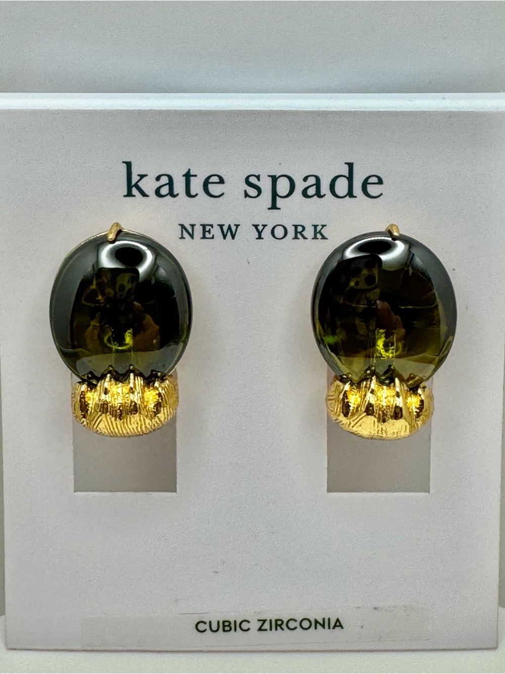 KATE SPADE House Cat Paw Stud Earrings NWT